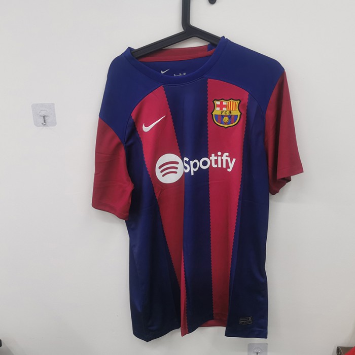 STOCK CLEARANCE [SIZE S] 23/24 Barcelona Home Blue Red Jersey Kit short sleeve-1621316