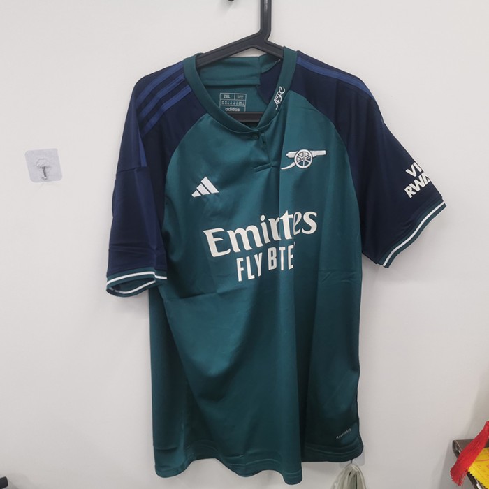 STOCK CLEARANCE [SIZE XXL] 23/24 Arsenal Third Away Green Jersey Kit short sleeve-5967484