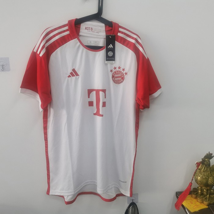 STOCK CLEARANCE [SIZE XXL] 23/24 Bayern Munich Home White Red Jersey Kit short sleeve-181250