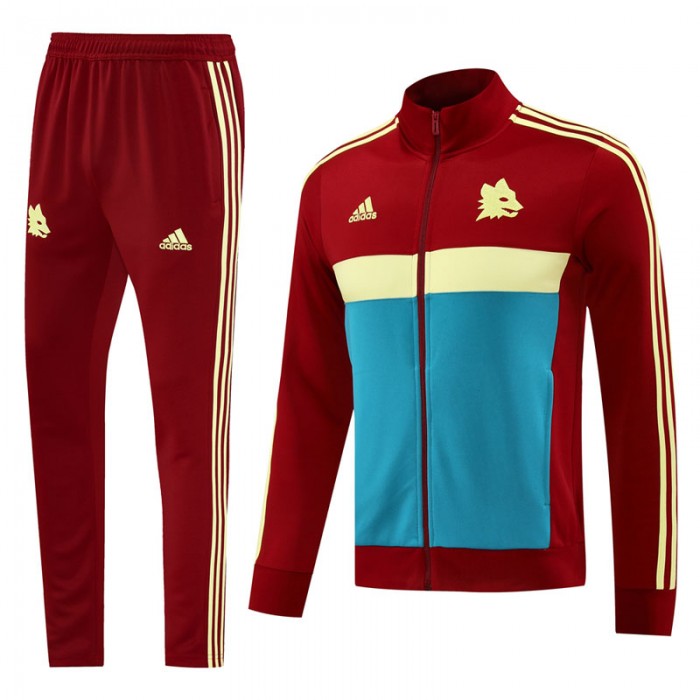 24/25 Roma Red Blue Edition Classic Jacket Training Suit (Top+Pant)-6901336