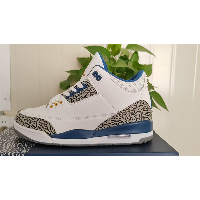 Air Jordan 3 AJ3 High Running Shoes-White/Gray-2734753