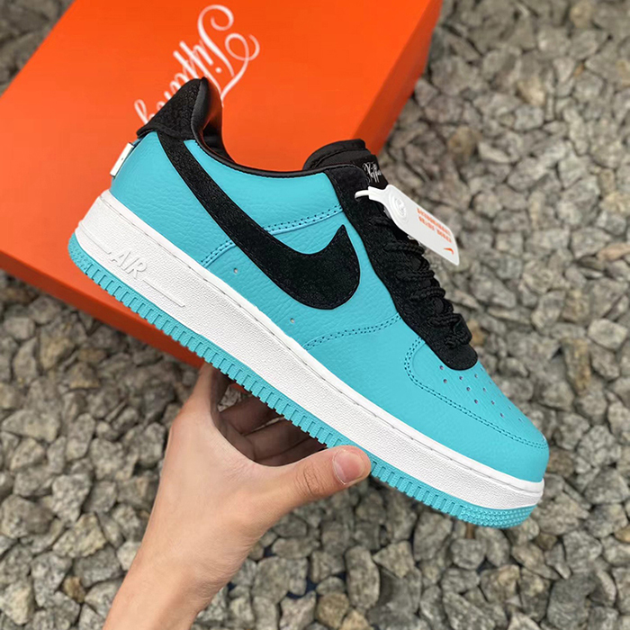 Tiffany & Co. X Air Force 1 Low '1837' Running Shoes-Blue/Black-7548195