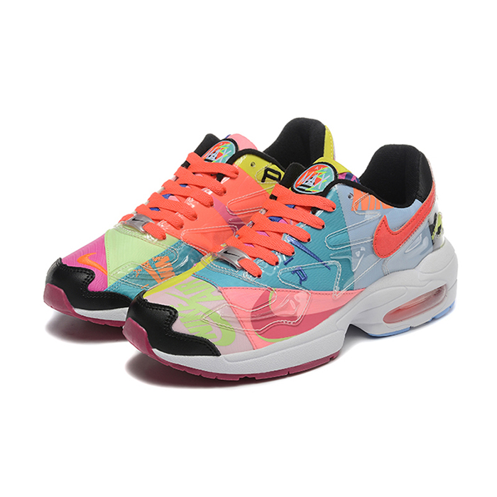 Max 2 Light Atmos Running Shoes-Gray/Red-7991882