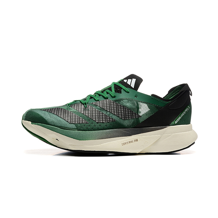 Adizero Adios Por3 Running Shoes-Green/White-9451701