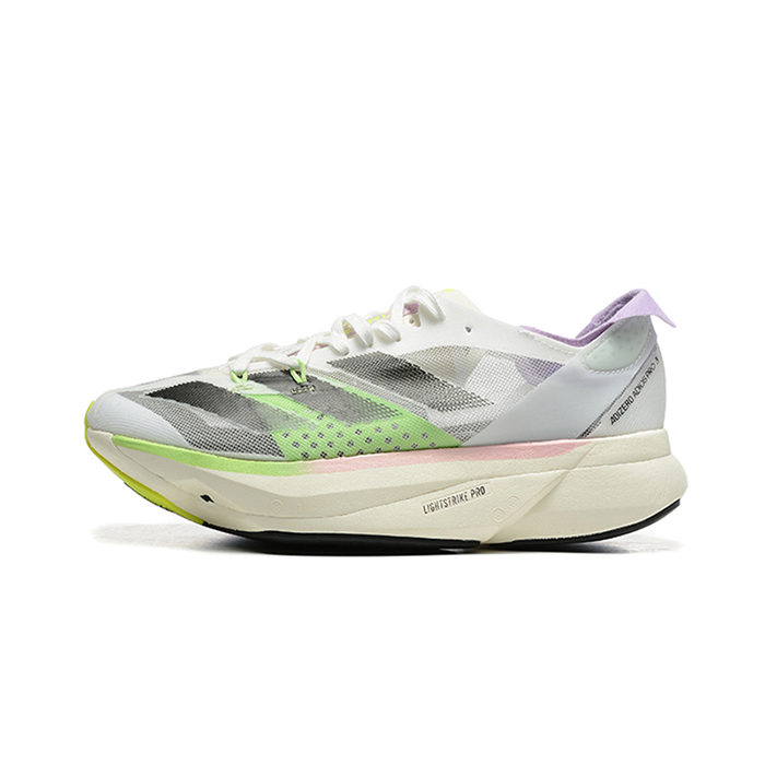 Adizero Adios Por3 Running Shoes-White/Gray-9493677
