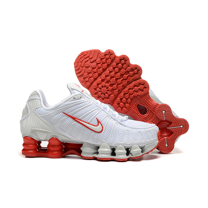 Air Max Shox TL Running Shoes-White/Red-8585753