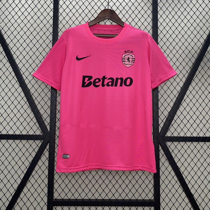 24/25 Lisbon Third Away Pink Jersey Version Short Sleeve-374120
