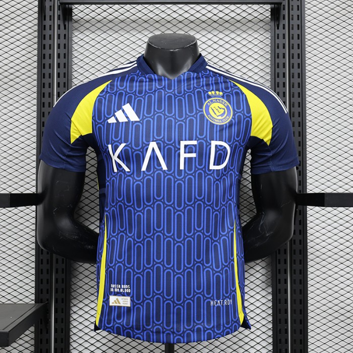 24/25 Al-Nassr FC Riyadh Victory Away Navy Blue Jersey Kit Short Sleeve (Player Version)-3448784