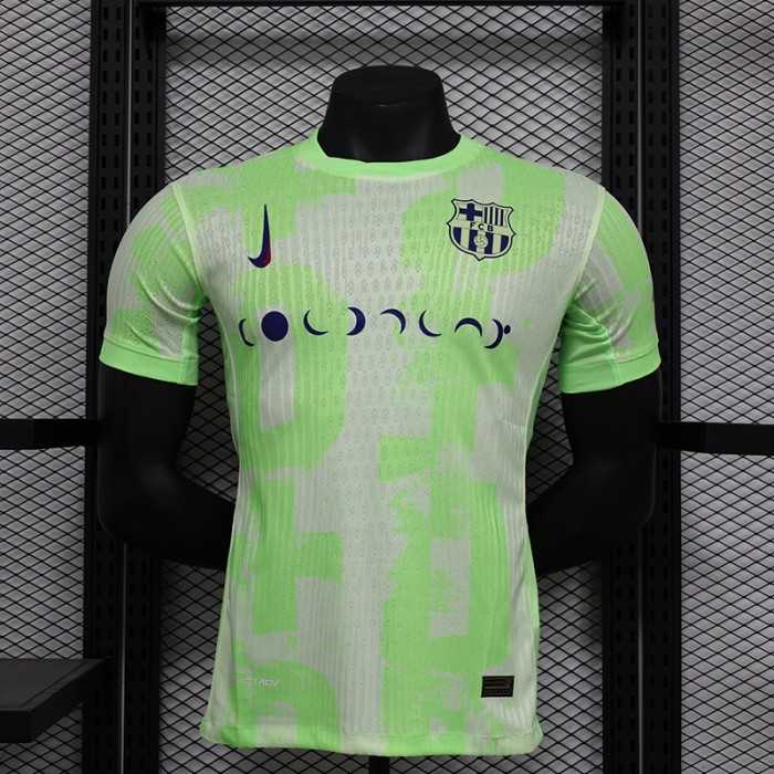 24/25 Barcelona Special Edition White Green Jersey Kit short sleeve (Player Version)-3848013