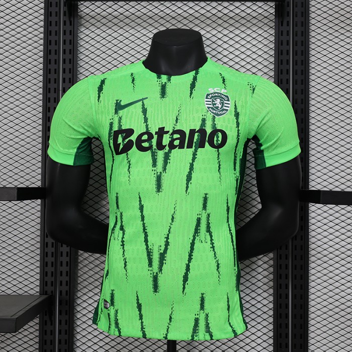 24/25 Lisbon Second Away Green Jersey Kit Short Sleeve (Player Version)-6643152
