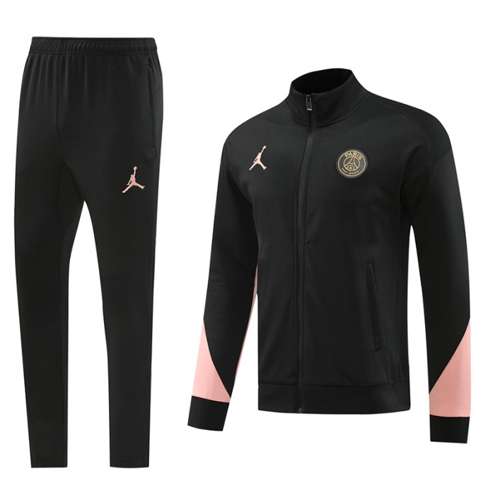 24/25 Paris Saint-Germain PSG Black Pink Edition Classic Jacket Training Suit (Top+Pant)-7969270