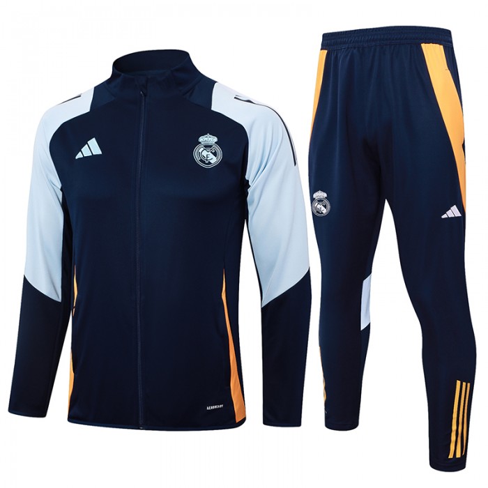 24/25 Real Madrid Navy Blue Edition Classic Jacket Training Suit (Top+Pant)-9385676