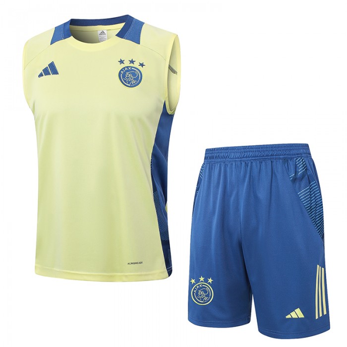 24/25 Ajax Yellow Training jersey Kit Sleeveless Vest (Vest + Short)-6195168