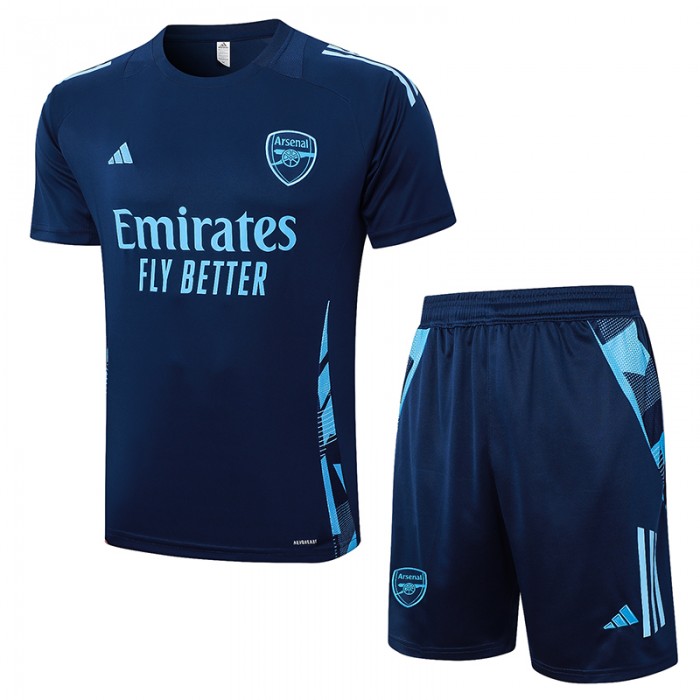 24/25 Arsenal Training Navy Blue Jersey Kit short Sleeve (Shirt + Short)-5829184