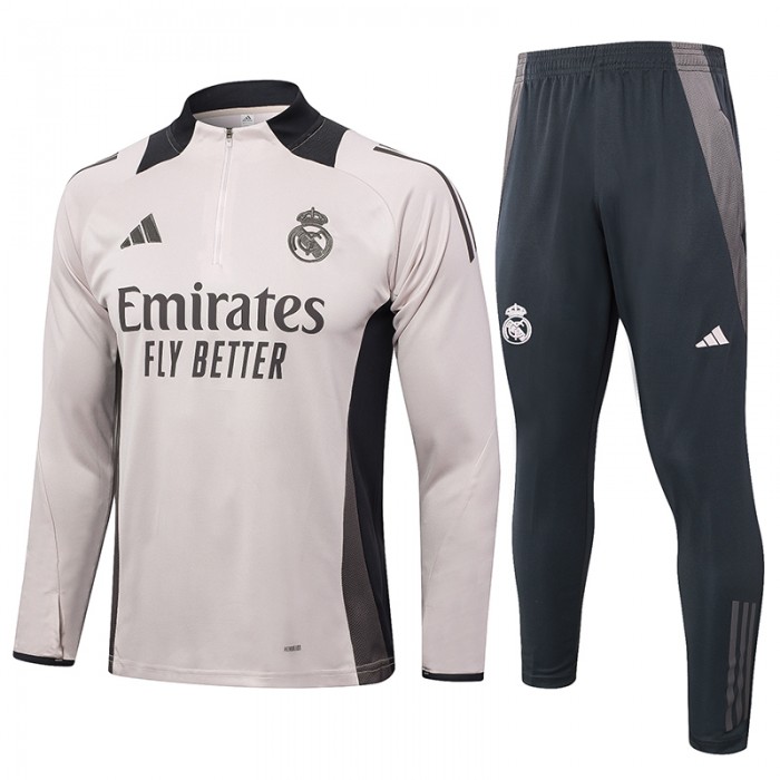 24/25 Real Madrid Khkai Gray Edition Classic Jacket Training Suit (Top+Pant)-578545