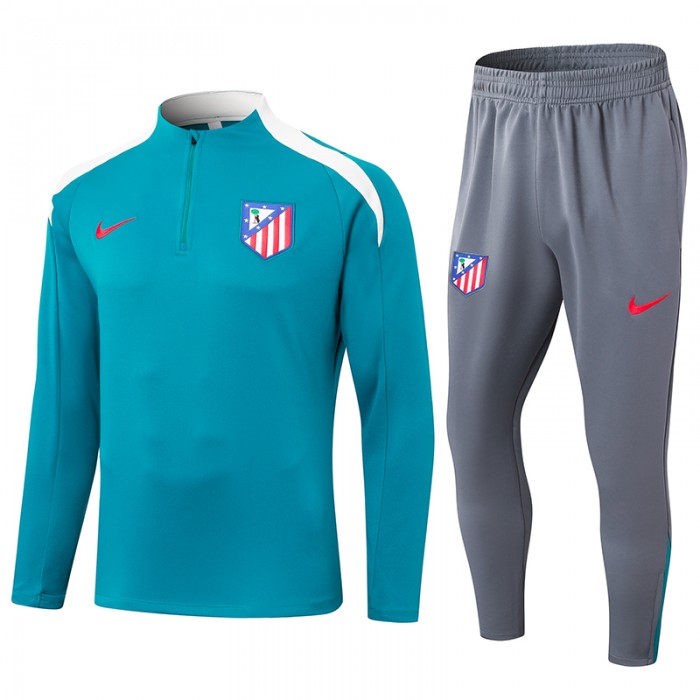 24/25 Atletico Madrid Green Gray Edition Classic Jacket Training Suit (Top+Pant)-6591318