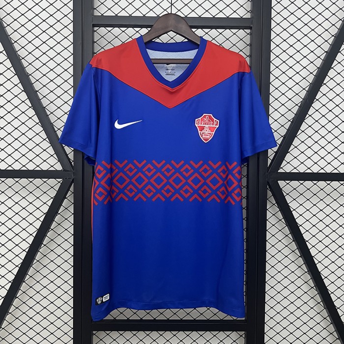 24/25 Elche Away Blue Red Jersey Kit Short Sleeve-3431302