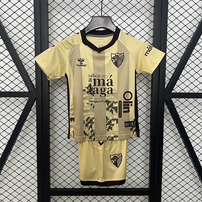 24/25 Kids Málaga Third Away Khkai Kids Jersey Kit short sleeve (Shirt + Short)-7741438