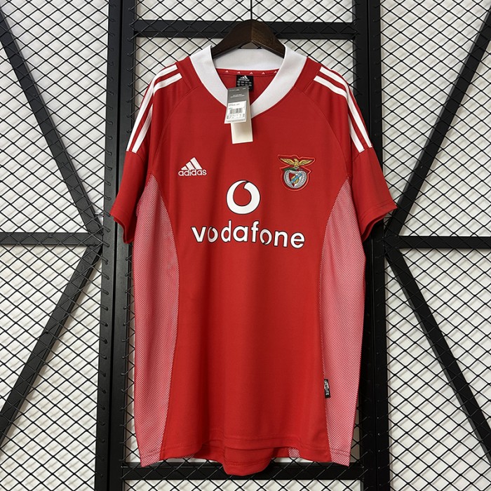 Retro 04/05 Benfica Home Red Jersey Kit Short Sleeve-1738822