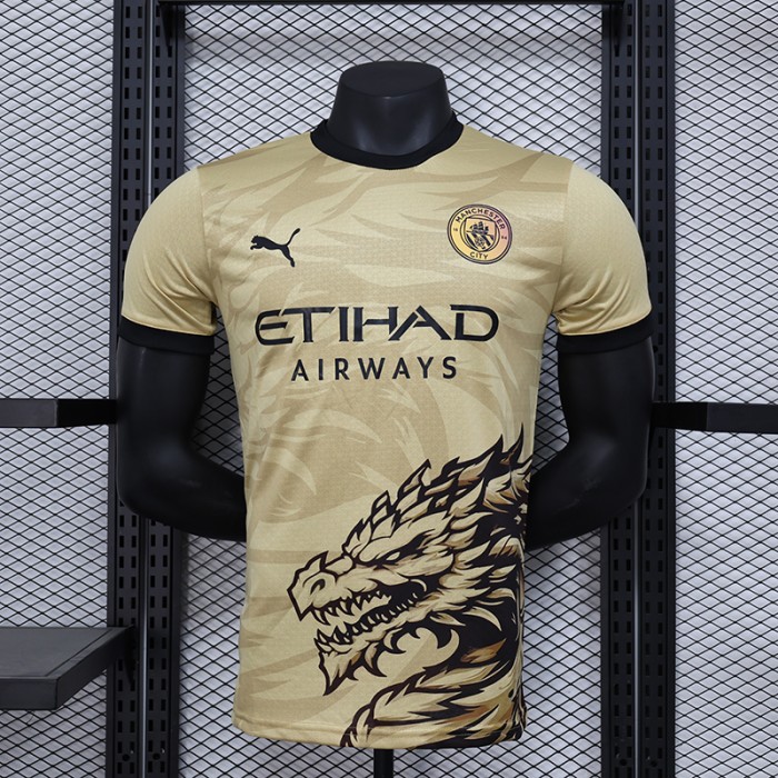 24/25 Manchester City Special Edition Khkai Jersey Kit Short Sleeve (Player Version)-9759081
