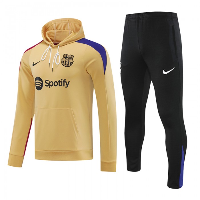 24/25 Barcelona Khkai Hooded Edition Classic Jacket Training Suit (Sweatshirt+Pant)-6824879