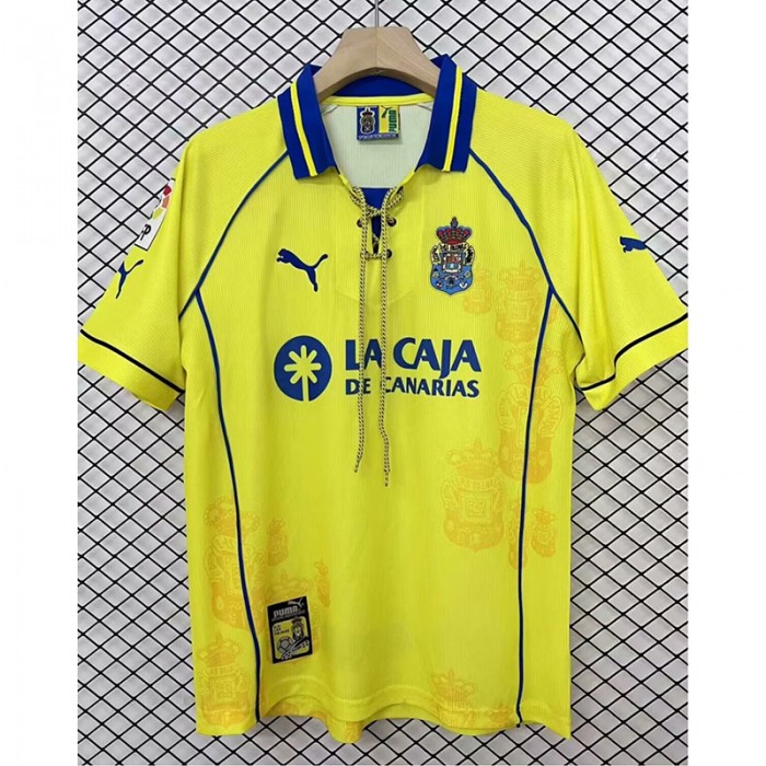 Retro 97/98 Las Palmas Home Yellow Jersey Version Short Sleeve-3147339