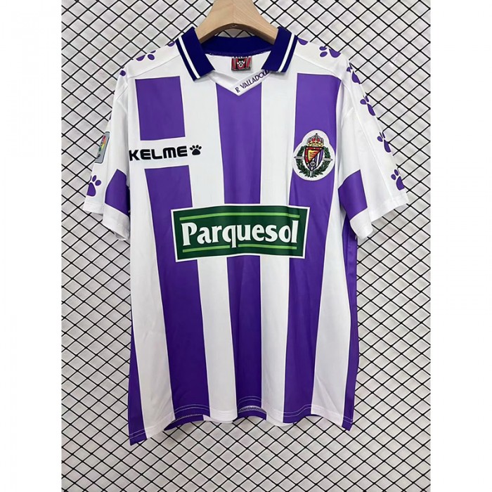 Retro 95/96 Valladolid Home Purple White Jersey Version Short Sleeve-2608778