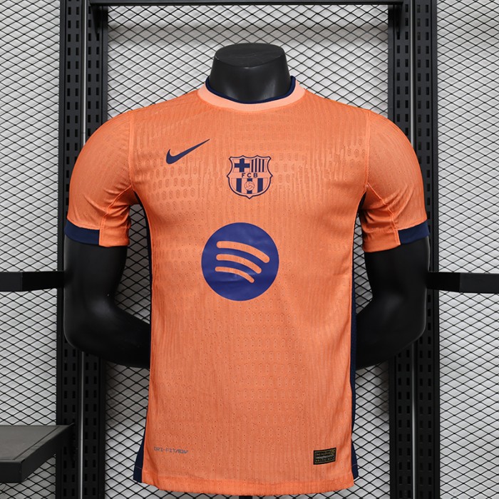 24/25 Barcelona Special Edition Orange Jersey Kit short sleeve (Player Version)-5614679