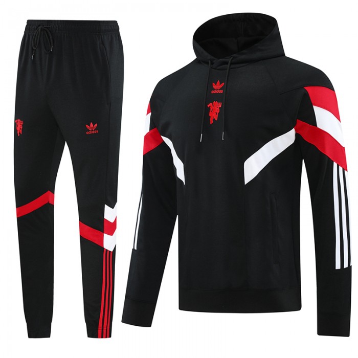 24/25 Manchester United M-U Black Edition Classic Jacket Training Suit (Top+Pant)-4995430