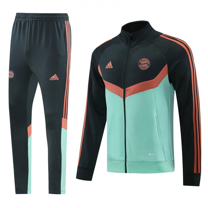 24/25 Bayern Munich Green Black Edition Classic Jacket Training Suit (Top+Pant)-1586625