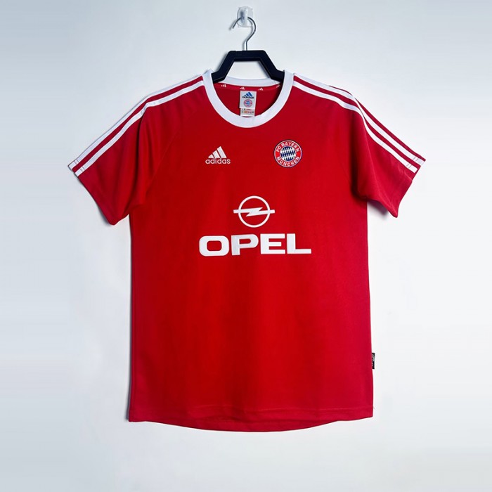 Retro 01/02 Bayern Munich Home Red Jersey Kit short sleeve-3499826