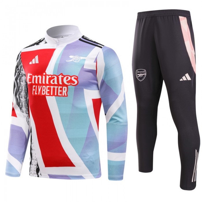 24/25 Arsenal Red Gray Edition Classic Jacket Training Suit (Top+Pant)-3068862