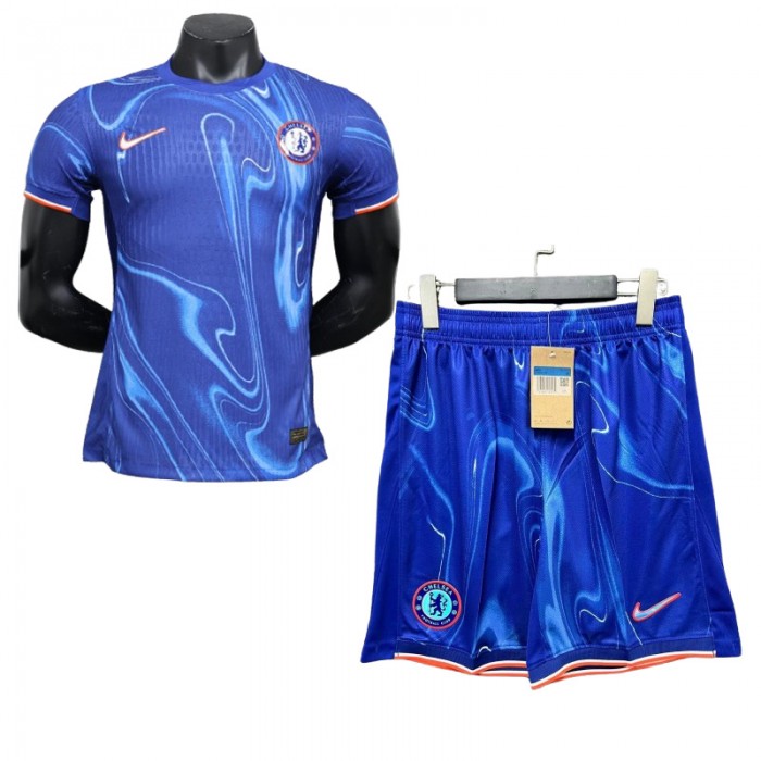 24/25 Chelsea Home Blue Jersey Kit short sleeve (Shirt + Short) (Player Version)-9475142