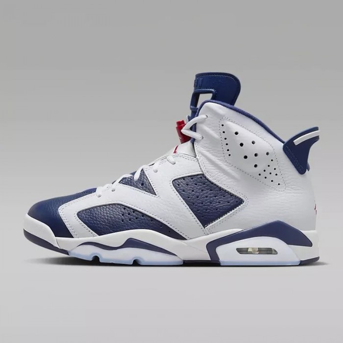 Retro AIR JORDAN 6 AJ6 2024 Olympic Basketball Shoes-White/Blue-8322235