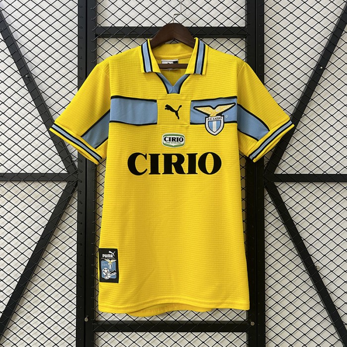 Retro 98/99 Lazio Away Yellow Jersey Kit Short Sleeve-848278