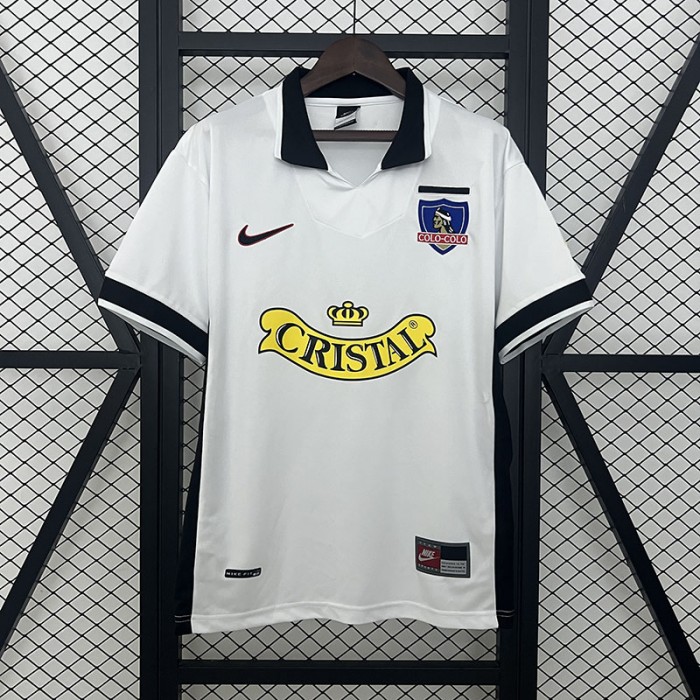 Retro 97/98 Colo Colo Home White Jersey Kit Short Sleeve-1708095
