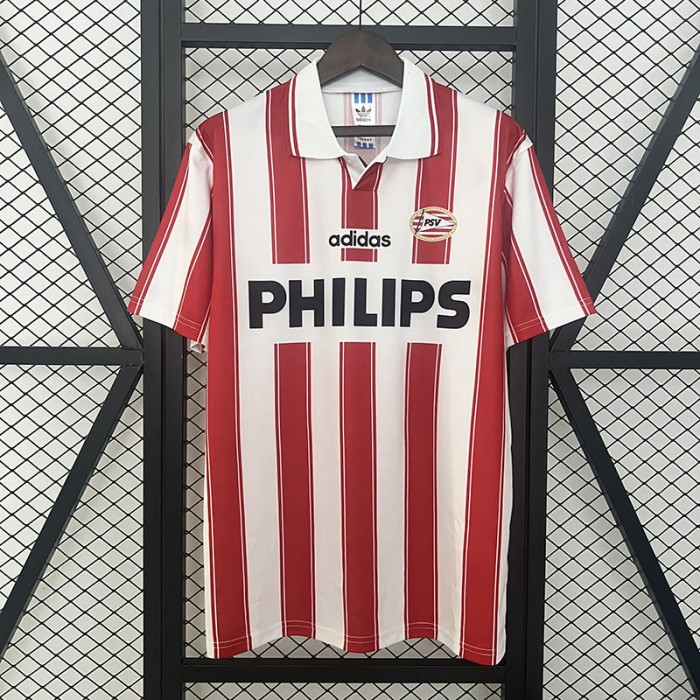 Retro 94/95 Eindhoven Home Red White Jersey Kit Short Sleeve-4423410