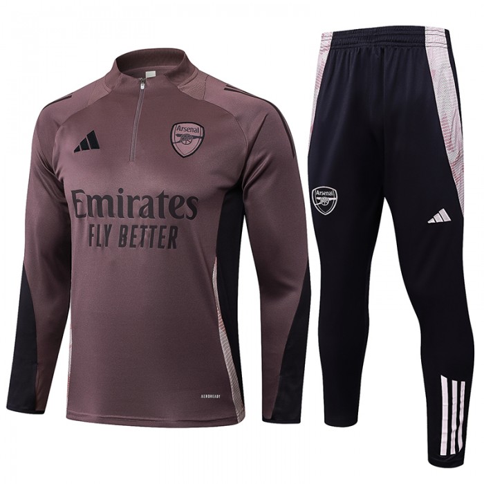 24/25 Arsenal Brown Edition Classic Jacket Training Suit (Top+Pant)-7585355