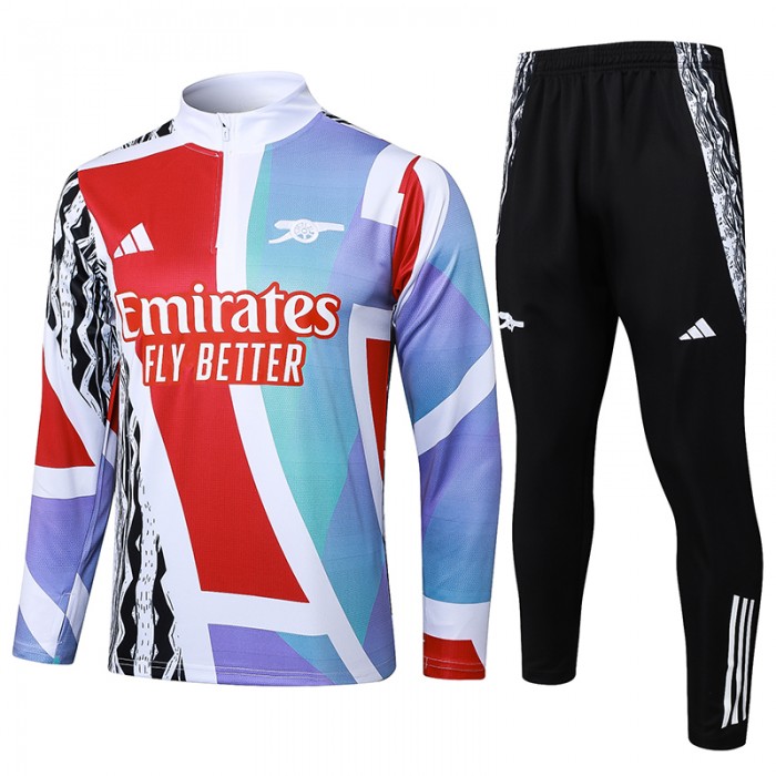 24/25 Arsenal Red Blue Edition Classic Jacket Training Suit (Top+Pant)-8399883