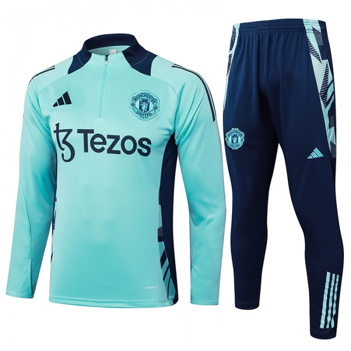 24/25 Manchester United M-U Green Edition Classic Jacket Training Suit (Top+Pant)-7911812