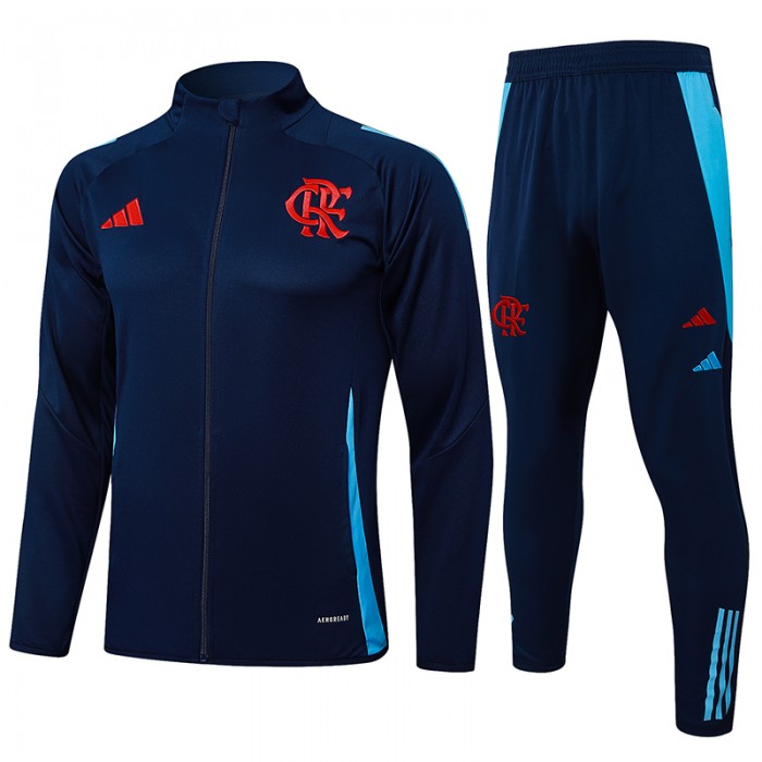 24/25 Flamengo Navy Blue Edition Classic Jacket Training Suit (Top+Pant)-4870840