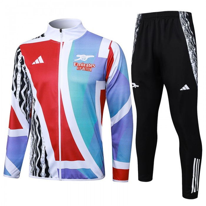 24/25 Arsenal Red Blue Edition Classic Jacket Training Suit (Top+Pant)-742110