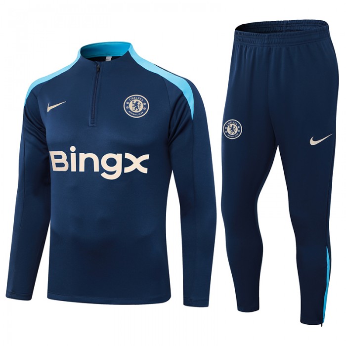 24/25 Chelsea Nvay Blue Edition Classic Jacket Training Suit (Top+Pant)-1176512