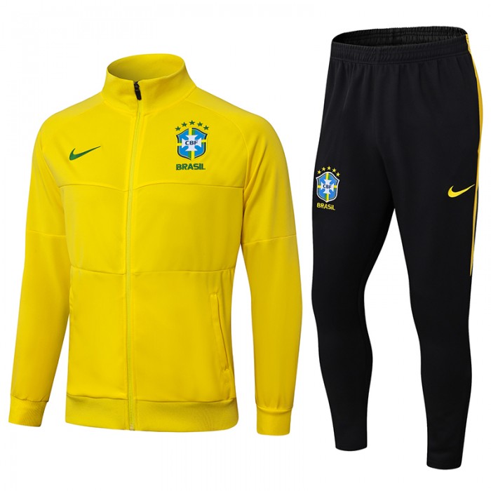2025 Brazil Yellow Edition Classic Jacket Training Suit (Top+Pant)-7153184