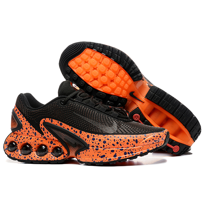 Air Max DN Running Shoes-Black/Orange-7477687
