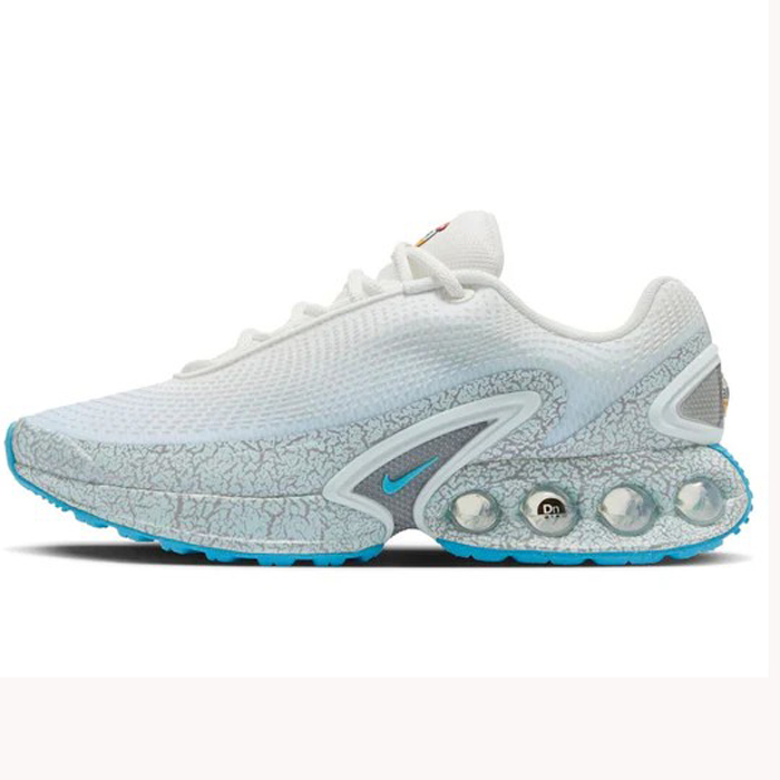 Air Max DN Running Shoes-White/Orange-8231776