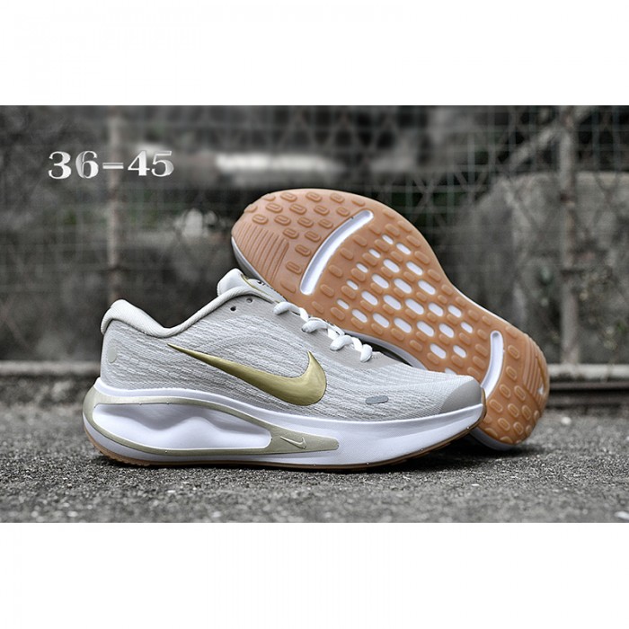JOURNEY Running Shoes-Gray/Gold-6329647