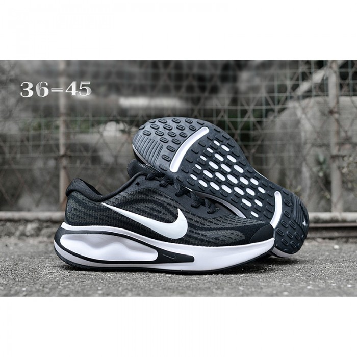 JOURNEY Running Shoes-Black/White-7678610