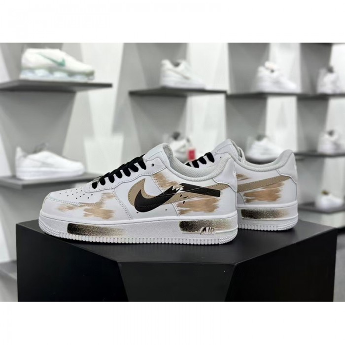 Air Force 1 Low AF1 Running Shoes-White/Black-9982393