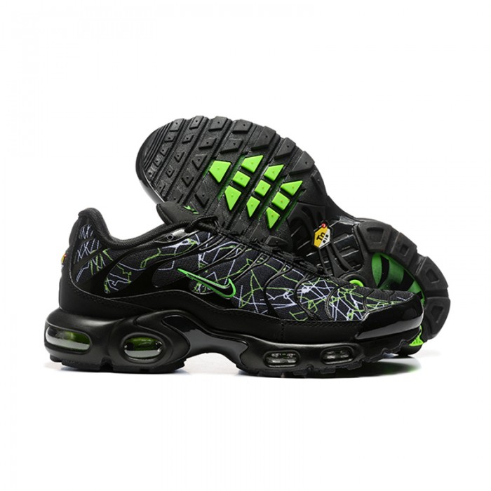 Air Max TN Plus Running Shoes-Black/Green-2806669